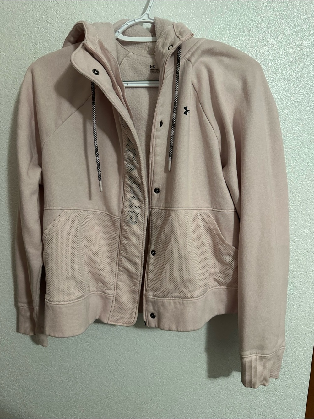 Under Armour Women's Pale Blush Hooded Bomber Jacket